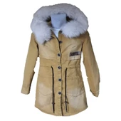 Sevilen 209 Kadın Kürklü Kot Kaban - 1