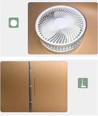 Teleskopik Fan Vantilatör 4 Modlu Şarjlı Katlanabilir Yükseltilebilir Taşınabilir Serinletici Portatif Masa Vantilatörü thumbnail 7