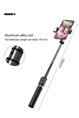 Led Işıklı Selfie Çubuğu Bluetooth Kumandalı Kablosuz Tripot Selfie Monopod Selfie Stick thumbnail 4