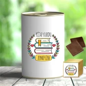 Kişiye Özel İsim Yazılı İlginç Hediye Çikolata Konservesi - MK03 - 1