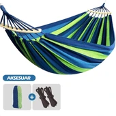 Madfox Tree Bed Lightweight Canvas Hamak Mavi - 2