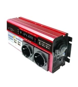 12v 2000w Modifiye Sinus İnverter Araç Ve Güneş Enerjisi Uyumlu, Çift Usb, Çift Priz Ve Çakmaklık thumbnail 2