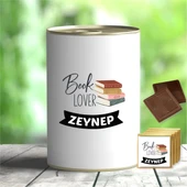 Kişiye Özel İsimli Kitap Temalı Hediye Çikolata Konservesi - MK09 - 1