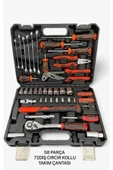 Model 58 Parça Lokma Anahtar Takımı 1-2 Ve 1-2 El Aletleri Seti 58 Parça thumbnail 1