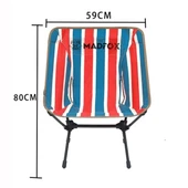 Madfox İnfinity Ultralight Katlanır Kamp Sandalyesi Retro Çizgili thumbnail 5