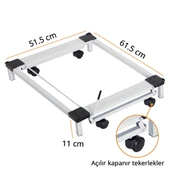 Tekerlekli Metal Beyaz Eşya Altlığı Çek Sür GIRİ - 2