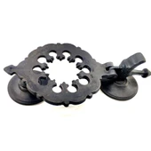 Antika Tarz Dekoratif Pirinç Osmanlı Kapı Tokmağı, Taktak - 265x75mm, Oksit - 1