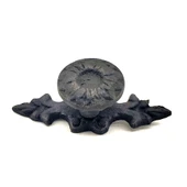 Antika Tarz Dekoratif Pirinç Çiçek Düğme - 20x53 mm, Oksit - 1