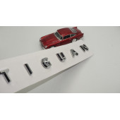 Volkswagen Tiguan Yeni Nesil Bagaj Yazı Logo Krom Siyah ABS Orjinal Ürün thumbnail 1