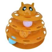 Kedi Başlıklı 3 Katlı Kedi Oyuncağı - 1