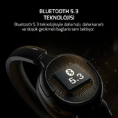 Gamepower Aero Ultra 7.1 USB  Siyah Triple Mode (Kablosuz/Bluetooth/2.4G) Kulak Üstü Oyuncu Kulaklığı - 3
