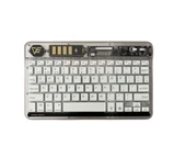 ZR612 Rgb Şeffaf Beyaz Bluethooth Klavye - 1