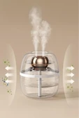 K30 1.8 Litre Kapasiteli Çift Çikişli Hava Nemlendirici Aroma Terapili Buhar Makinesi Humidifier - 3