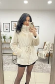Kadın Peluş Mont Ceket - 1