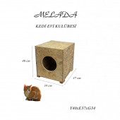 Melada Mobilya Sokak Hayvanları Kedi Evi Kare2 - 1