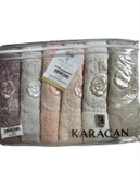 KARACAN  BANYO EL HAVLUSU 6 LI PAKET 50x85 CM KLARA - 1