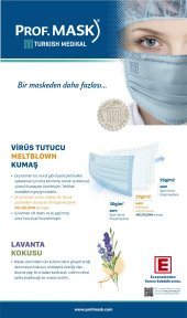 Prof mask PROF. MASK 3 Kat 1. Sınıf Açık Turkuaz Lavanta Kokulu Maske (2 Kutu) - 3