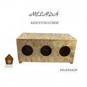 Melada Kedi Evi Kulübesi 3'lü 3 XL - 2
