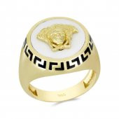 Altın Versace Yüzük T056303 - 1
