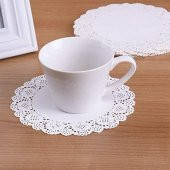 Kağıt Dantelli Bardak Altlığı - 1