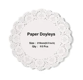 Kağıt Dantelli Altlık 21,5 cm thumbnail 1