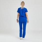 BASIC Kadın Likralı Üniforma Takımı- Royal Mavi - 3