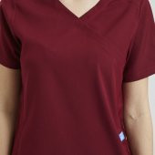 CLOWER Kadın Likralı Üniforma Takımı - Bordo - 4