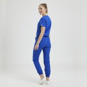 JOGGER Kadın Likralı Üniforma Takımı - Royal Mavi - 2