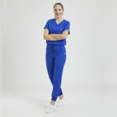 JOGGER Kadın Likralı Üniforma Takımı - Royal Mavi - 3