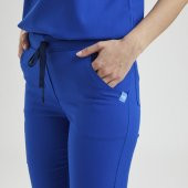 JOGGER Kadın Likralı Üniforma Takımı - Royal Mavi - 4