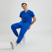 JOGGER Erkek Likralı Üniforma Takımı- Royal Mavi thumbnail 1