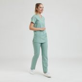 BASIC Kadın Likralı Üniforma Takım- Mint Yeşili - 2