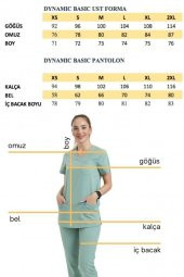 BASIC Kadın Likralı Üniforma Takım- Mint Yeşili - 4