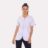 IRIS Kadın Likralı Üniforma Takımı - Beyaz thumbnail 1