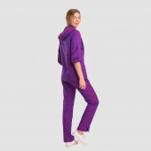 VİOLET KAPŞONLU MEDİKAL TAKIM-MOR thumbnail 2