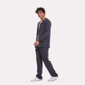 LİKRALI DİNAMİK DOKTOR, HEMŞİRE CEKET - UNISEX, KOYU GRİ - 1