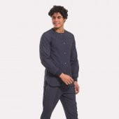 LİKRALI DİNAMİK DOKTOR, HEMŞİRE CEKET - UNISEX, KOYU GRİ - 3