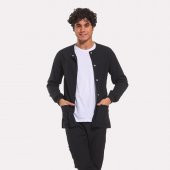 LİKRALI DİNAMİK DOKTOR, HEMŞİRE CEKET - UNISEX, SİYAH - 3