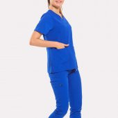 JANET Kadın Likralı Üniforma Takımı - Royal Mavi thumbnail 2