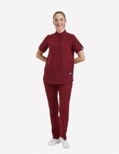 CROCUS Kadın Likralı Üniforma Takımı- Bordo thumbnail 1