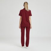 CROCUS Kadın Likralı Üniforma Takımı- Bordo thumbnail 3