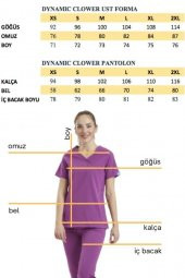 CLOWER Kadın Likralı Üniforma Takımı - Bordo - 5