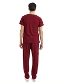 BASIC- Erkek Likralı Bordo Üniforma Takımı thumbnail 3