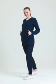 TULİP Kadın Likralı Üniforma Takımı - Lacivert thumbnail 3