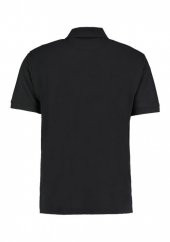 PAMUKLU POLO TİŞÖRT, HEMŞİRE TİŞÖRTÜ  - UNİSEX, SİYAH thumbnail 2