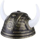 Viking Başlığı Asteriks Başlığı Altın Renk thumbnail 2