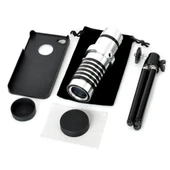 Iphone 5 5S - Iphone 4 4S Için Alüminyum 14X Optik Zoom Yakından Görüntü Çekme Dürbün thumbnail 2