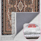 Turkish Muslim Prayer Rug Brown & Cream 80x120cm 2'8''x3'11'' Bamboo Prayer Mat Soft Non-Slip Janamaz Kaaba Praying Mat ( With Tasbeeh Gift ) - 5