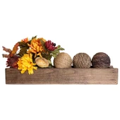 Ahşap Vazo Yemek Masası Mutfak Masası Ahşap Vazo Çiçeklik Biblo - 2