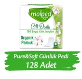 Molped Pure&Soft Günlük Ped 128 Adet - 1